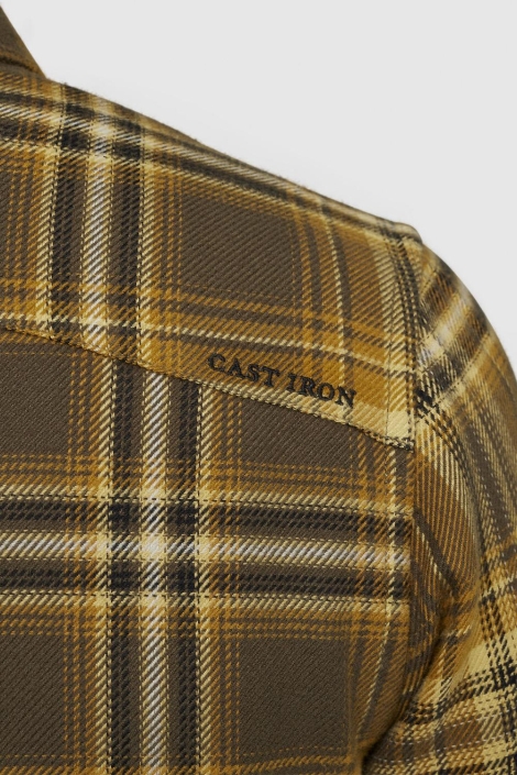 Cast Iron long sleeve shirt brushed twill ch